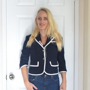 New Neiman Marcus Thom Browne Wool Navy Blazer XS